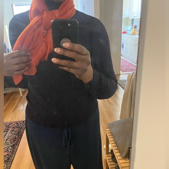 Orange/Rust Cashmere Scarf/Shawl - Picture 13 of 13